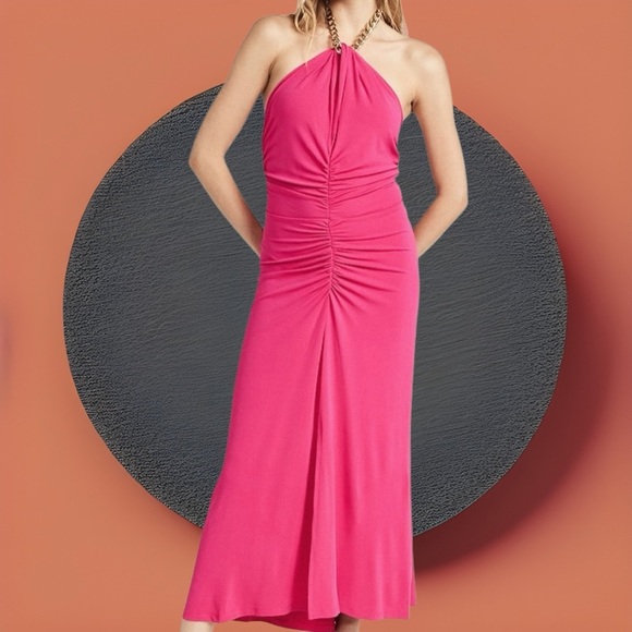 NWT Veronica Beard ‘Reze’ Lightweight Slinky Dress in “Hot Pink” Size Small - Picture 1 of 16